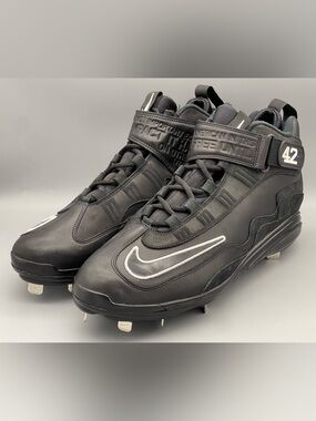 Nike Air Griffey Jackie Robinson Baseball Cleats Black DC9980-001 Mens Sz 14 NEW